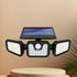74 LED solar sensor lights with motion sensor, 3 brightness modes, outdoor wall lights, suitable for front door, courtyard, garage, terrace