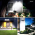 74 LED solar sensor lights with motion sensor, 3 brightness modes, outdoor wall lights, suitable for front door, courtyard, garage, terrace