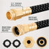 LOVFEN Garden Water Hose 30.49 meters, non-extensible lightweight hose, with nozzle, suitable for use in gardens, lawns, car washing and outdoor use
