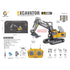 2.4G Remote Control Excavator Alloy Excavator Model Engineering Car Remote Control Car Boy Girl Unlimited Rotation - Larger 1/18 Scale Remote Control Excavator