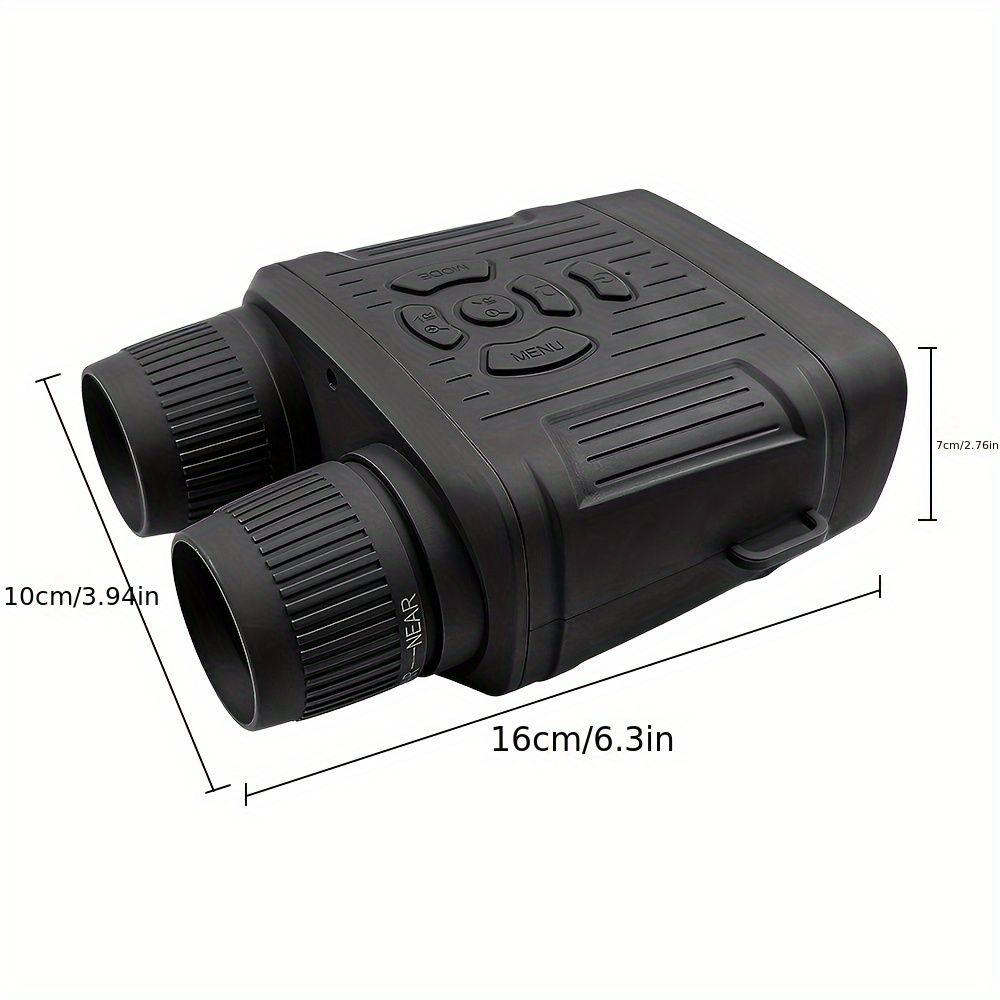 36 megapixel 4K night vision binoculars with infrared function, 7.62 cm high-definition screen, 10x magnification, infrared digital night vision camera can achieve 100% observation in complete darkness, suitable for hunting, farm monitoring, wildlife obse