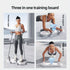 BLACK Three-in-One Training Board: Push-Ups, Planks & Resistance Band Workouts — Your All-in-One Home Fitness Solution