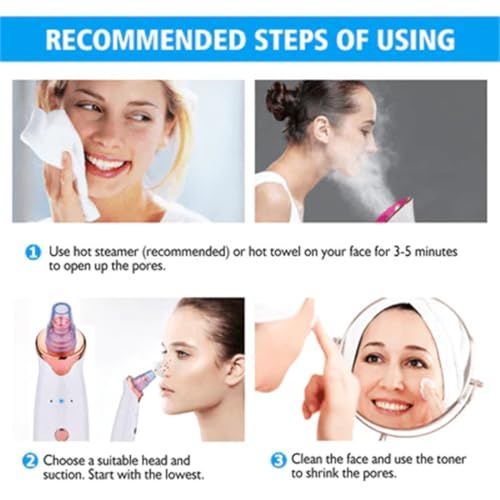Original Blackhead Remover Pore Vacuum – Deep Pore Suction Cleanser for Face, Nose, T-Zone, Chin, Forehead, Cheeks, Ideal for Home Spa, Daily Routine, Makeup Prep, Travel, and Self-Care Gift