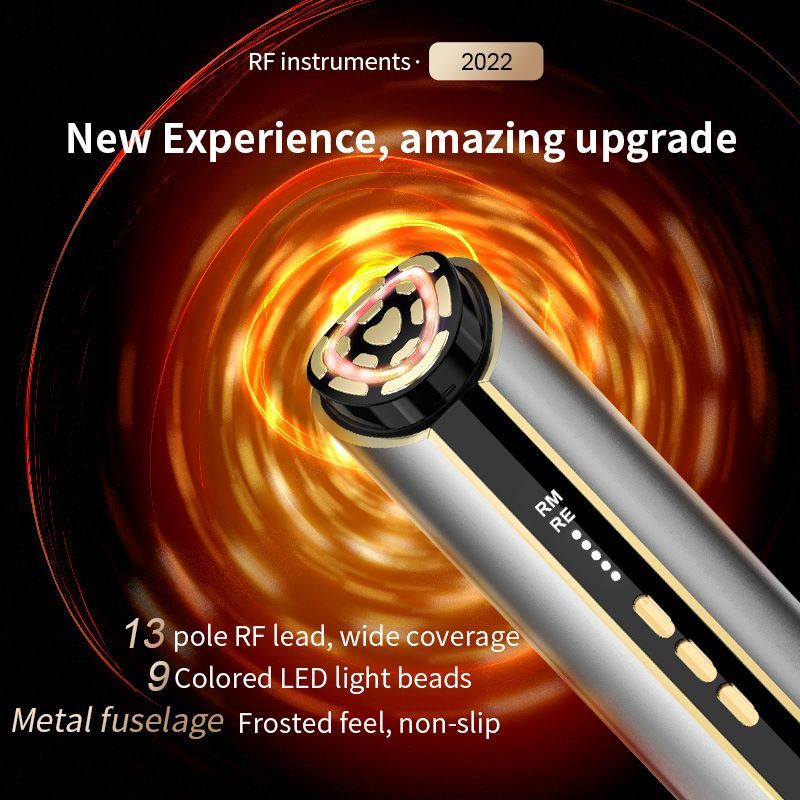 5-in-1 RF Beauty Device with EMS, LED & Vibration for Face Lifting, Anti-Aging & Essence Absorption