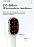 Red Light Spectrometer Device, 3 * 808nm Infrared 16 * 650nm Beads, 4 Modes 12 Levels Timer Home Handheld Spectrometer for Body Joints Muscles Relaxation Reduce Fatigue