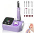 45000RPM Professional Corded Nail Drill E-File Kit for Salon Home LED Display; Low Noise; Ideal for Shaping, Removing & Polishing Acrylic & Gel; For Manicure Pedicure Nail Prep - Red - Size 5.5*3.54in