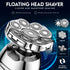 Head Shaver for Bald Men - 9D Waterproof Cordless Wet/Dry Skull & Bald Head Shaver with Rotary Blades - Grooming Kit with Electric Razor, Clippers, Nose/Ear Trimmer, Brush & Massager