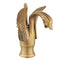 Swan-Shaped Bathroom Faucet – Single-Handle Single-Hole Sink Faucet, Deck-Mounted, Short Model, Elegant Vanity Faucet for Bathroom - Bronze - Size 19cm