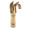 Swan-Shaped Single-Handle Single-Hole Vessel Faucet – Deck-Mounted Bathroom Sink Faucet, Tall Model, Elegant Vanity Faucet - Bronze - Size 33cm