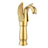 Swan-Shaped Single-Handle Single-Hole Vessel Faucet – Deck-Mounted Bathroom Sink Faucet, Tall Model, Elegant Vanity Faucet - Rose Gold - Size 33cm