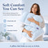 Mellow Puff Cooling Pillow for Sleeping, Fluffy Cloud Pillow with Ice-Silk Touch, Breathable Quilted Grid Design, for Side and Back Sleepers, Machine Washable - Blue - Size 26in*20in