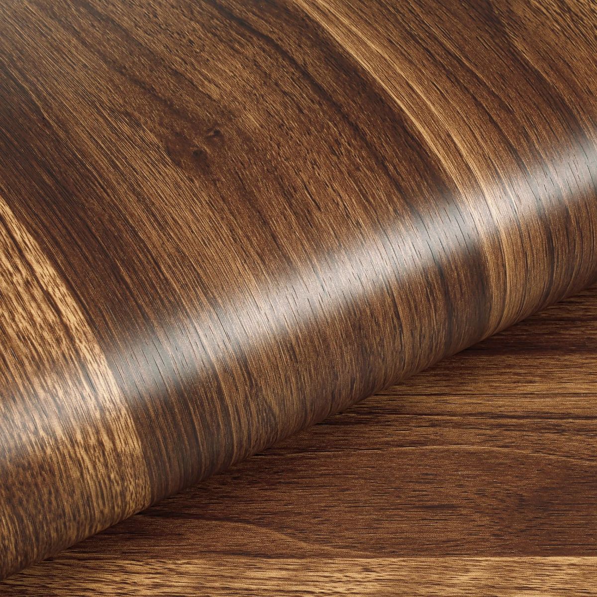 Walnut Contact Paper Wood Grain Peel and Stick Countertops Waterproof Counter Top Contact Paper Wood Wallpaper Brown Walnut Vinyl Wrap for Cabinets Desk Wallpaper Removable Veneer 15.8inx78.8in