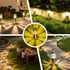 Solar Pathway Lights Outdoor, Stainless Steel Solar Garden Lights, Bright 35LM Warm White LED, Auto On/Off IP65 Waterproof Path Lights for Yard, Lawn, Walkway, Patio, Driveway - Silver - Size 1 Pack