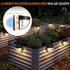 Raised Garden Bed Solar Lights Magnetic with Dusk to Dawn Sensors Wide Angle IPX4 Waterproof Solar Powered Lights Outdoor for Planter Raised Beds Garden Patio Yard Fence, Warm White - White - Size 4 Pack