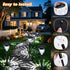 Solar Landscape Lights 4-Pack 10-LED Warm White Outdoor Lights Garden Lights - Warm White - Size 13.4in