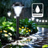 Solar Landscape Lights 4-Pack 10-LED Warm White Outdoor Lights Garden Lights - White - Size 13.4in