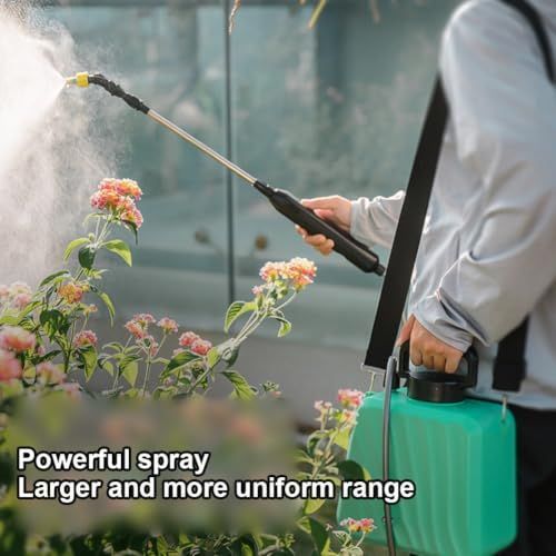 5L Electric Garden Sprayer USB Rechargeable 3 Nozzles 5L large tank, USB rechargeable for battery, 3 nozzle types, ABS body, efficient coverage