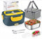 Cordless Heated Lunch Box with Automatic Heating, Electric Lunchbox for Adults, Portable Food Warmer with Insulated Carry Bag - Yellow - Size 8.5*5.94*2.52in