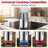 3pcs New Deep Fryer Pot Set, 304 Stainless Steel Fryer Deep Fryer Basket Mini Stainless Steel Deep fryer Pot with Basket & Strainer for French Fries, Fried Taro Ball, Fried Chicken Wings, Fried Fish - Silver