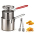 3pcs New Deep Fryer Pot Set, 304 Stainless Steel Fryer Deep Fryer Basket Mini Stainless Steel Deep fryer Pot with Basket & Strainer for French Fries, Fried Taro Ball, Fried Chicken Wings, Fried Fish - Silver