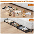 Under Bed Storage with Wheels,XXL 60L Under Bed Storage Containers with Clear Lids, Rolling Under Bed Metal Drawer for Clothes, Shoes,Toys - Black - Size 60L