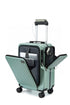 20-Inch Carry-On Multifunctional Luggage, Front-Opening, 4 Spinner Wheels, USB Port & Aluminum Frame, Durable Anti-Fall for Business & Vacation - Green - Size 20in