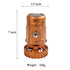 Camping Lantern with Fan, Flashlight Lantern Collapsible-USB Rechargeable, Solar & Battery Powered Camping Lampp for Picnic, Barbecue, Fishing, Travel Rechargeable Emergency Light - Silver - Size 7in