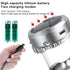Camping Lantern with Fan, Flashlight Lantern Collapsible-USB Rechargeable, Solar & Battery Powered Camping Lampp for Picnic, Barbecue, Fishing, Travel Rechargeable Emergency Light - Silver - Size 7in