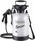 Portable Shower for Camping with 7 Spray Modes, Hand Press Camping Shower with Removable Hose and Shower Head,Pressure Rinse Kits for Hiking Traveling Garden Beach Pet Shower