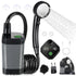 Portable Shower for Camping, [Long-Lasting] 6000mAh Rechargeable Camping Shower with Intelligent LED Display, 4 Spray Modes, IPX7 Waterproof Outdoor Camp Pump for Hiking, Travel, Car, Pet - Black - Size 4.64*2.64in