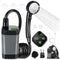 Portable Shower for Camping, [Long-Lasting] 6000mAh Rechargeable Camping Shower with Intelligent LED Display, 4 Spray Modes, IPX7 Waterproof Outdoor Camp Pump for Hiking, Travel, Car, Pet - Gray - Size 4.64*2.64in