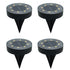 Solar Ground Lights Garden Lights Outdoor Lights Waterproof Lights LED Lights - White - Size 4 Pack