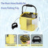 7.8*7.8*7.8in Foldable Fishing Bucket, Easy Water Hauling and Live Fish Bait, Portable Fishing Container for Camping, Fishing, Outdoors - Yellow