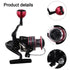 HB-2000 Reel Carp Fishing Reel Featuring Chrome Plated Line Cup And 5 21 Gear Ratio With CNC Interchangeable Handle - Black