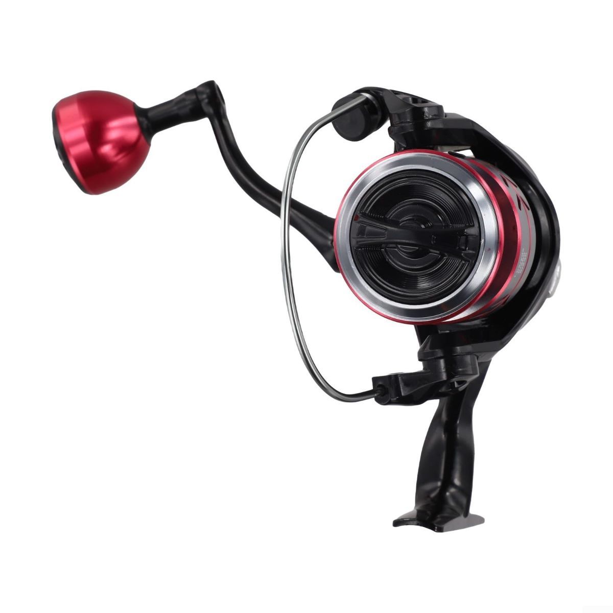 HB-2000 Reel Carp Fishing Reel Featuring Chrome Plated Line Cup And 5 21 Gear Ratio With CNC Interchangeable Handle - Black