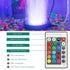Aquarium Bubble Light LED Fish Tank Bubbler Light, Remote Controlled Aquariums Air Stone Disk Lamp with 16 Color Changing, 4 Lighting Effects for Tanks and Ponds