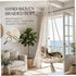 Hanging Cat Bed, Hanging Cat Hammock, Hand-Woven Swing with Soft Cushion & Pom-pom for Indoor Outdoor, White