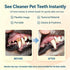 Pet Teeth Cleaning Finger Wipes for Dogs & Cats, Gentle Daily Oral Care Dental Wipes Helps Reduce Plaque Tartar & Freshens Breath, Dog Toothbrush Alternative for Puppies, Kittens & All Breeds,50 Count