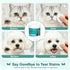 Eye Wipes for Dogs & Cats, Pet Eye Cleaner Wipes for Tear Stains Discharge, Hypoallergenic with Aloe Vera and Vitamin E, Gently Removes Eye Debris, Mucus, Crust, for Daily Use, 100 Count