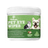 Dog Eye Wipes Tear Stain Remover for Dogs & Cats, Gentle Pet Eye Cleaner Pads to Remove Discharge, Crust & Boogers, Natural Grooming Supplies for Puppy, Kitten - 100ct, Coconut Scent