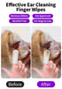 Ear Cleaner Finger Wipes for Dogs & Cats,50 Counts Pet Ear Wipes,Pet Ear Cleaner Finger Wipes to Remove Wax, Dirt, Relieve Ear Itching & Inflammation for Dogs & Cats