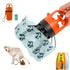 Portable 2 in 1 Dog Waste Pick Up Claws, Hand Held Pet Waste Picker, Six Claws Portable Dog Poop Scooper with 15PCS Bag Attachment and Leak-Proof Waste Storage Container, Pet Lovers - Orange - Size Pooper scooper