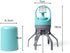 Portable 2 in 1 Dog Waste Pick Up Claws, Hand Held Pet Waste Picker, Six Claws Portable Dog Poop Scooper with 15PCS Bag Attachment and Leak-Proof Waste Storage Container, Pet Lovers - Orange - Size Pooper scooper