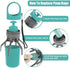 Portable 2 in 1 Dog Waste Pick Up Claws, Hand Held Pet Waste Picker, Six Claws Portable Dog Poop Scooper with 15PCS Bag Attachment and Leak-Proof Waste Storage Container, Pet Lovers - Blue - Size Pooper scooper