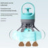 Portable 2 in 1 Dog Waste Pick Up Claws, Hand Held Pet Waste Picker, Six Claws Portable Dog Poop Scooper with 15PCS Bag Attachment and Leak-Proof Waste Storage Container, Pet Lovers - Blue - Size Pooper scooper