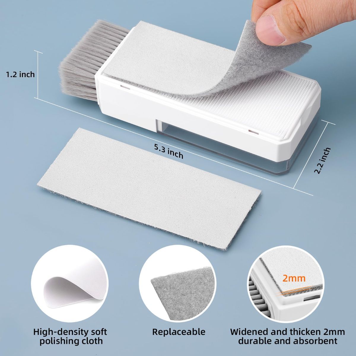 Keyboard Cleaner & Laptop Cleaning Kit, All-in-1 for Computer PC Electronics Deep Cleaning Reusable Brush Tool, Screen-Safe Spray, for iPhone iPad Macbook Airpod Camera, Gaming Accessories