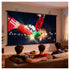 100 Inch Wall Mounted Projector Screen, Foldable White Wrinkle-Free, 160° Viewing Angle for Home Theater, Movie Nights, Gaming, Office, Classroom & Backyard Cinema - White