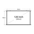 100 Inch Wall Mounted Projector Screen, Foldable White Wrinkle-Free, 160° Viewing Angle for Home Theater, Movie Nights, Gaming, Office, Classroom & Backyard Cinema - White