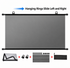100 Inch 4K HD Foldable Splicing Projector Screen, Anti-Light Projection for Home Theater, Movie Nights, Gaming, Office, Classroom & Backyard Cinema, Gift - Dark Gray