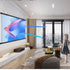 84 Inch 4K HD Foldable Splicing Projector Screen, Anti-Light Projection for Home Theater, Movie Nights, Gaming, Office, Classroom & Backyard Cinema, Gift - Dark Gray